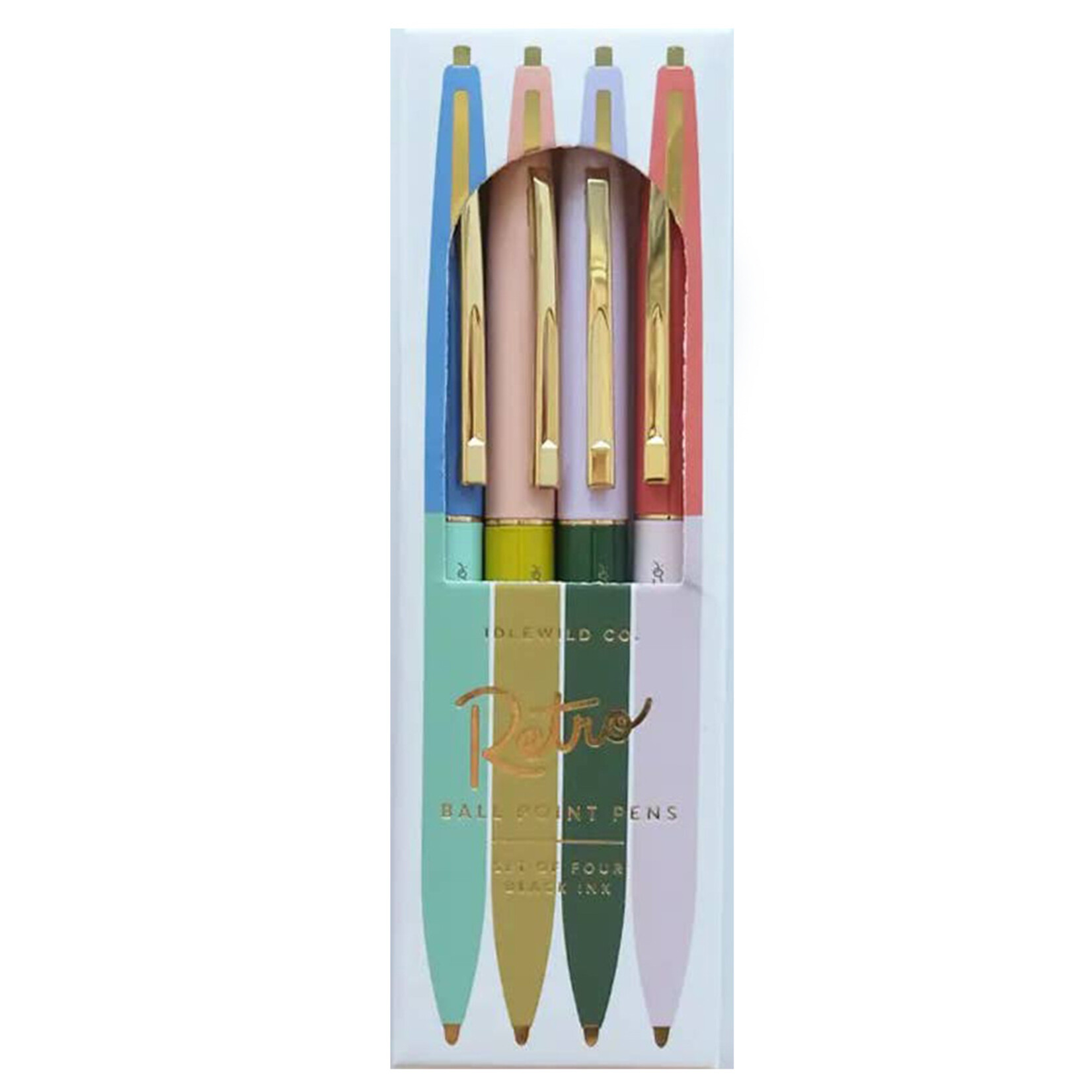 idlewild co. rainbow retro ball point pens