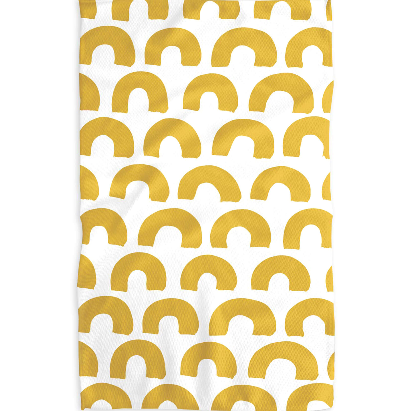 geometry sunny hills tea towel