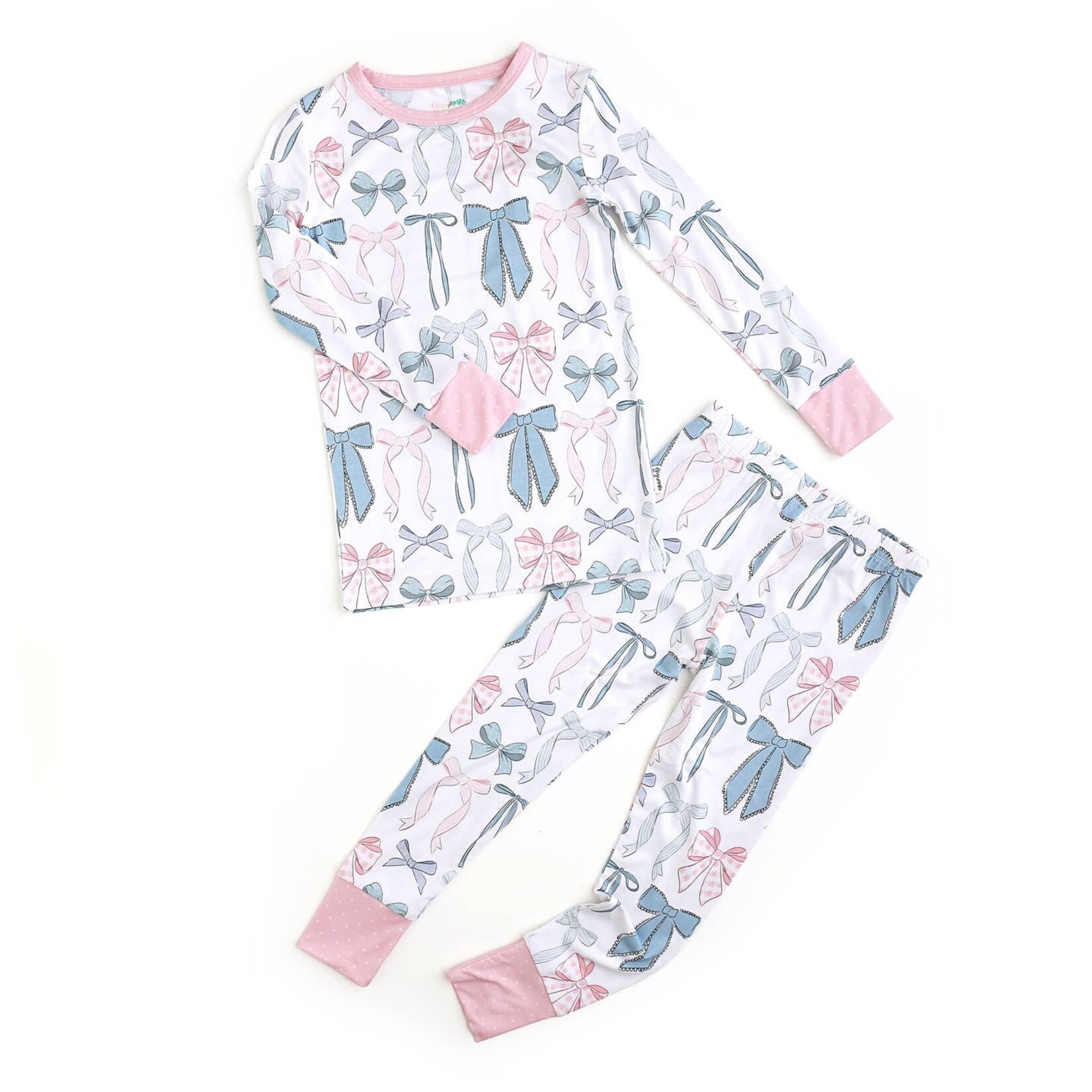 gigi and max cute bows pajama set