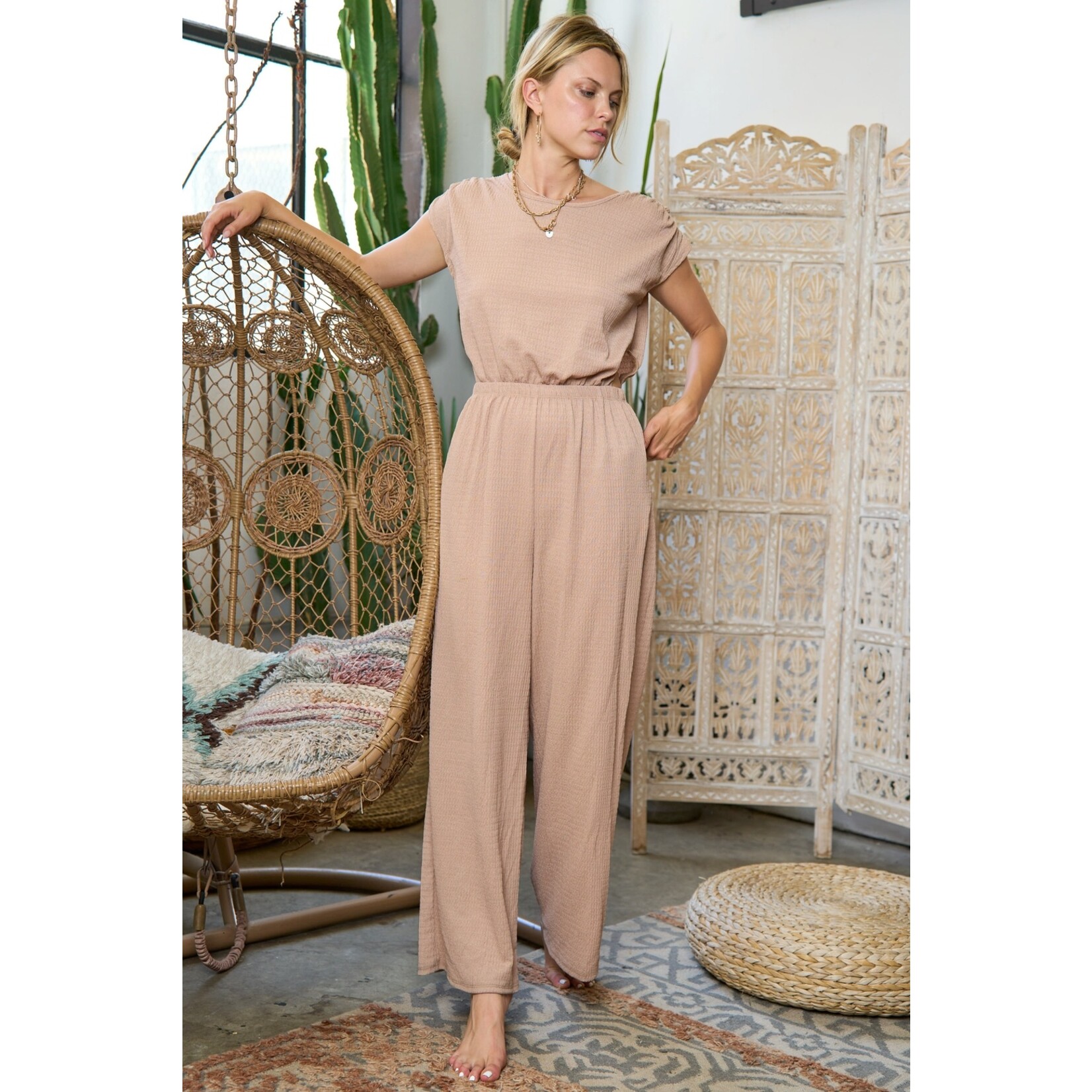 jade by jane mocha side cutout jumpsuit
