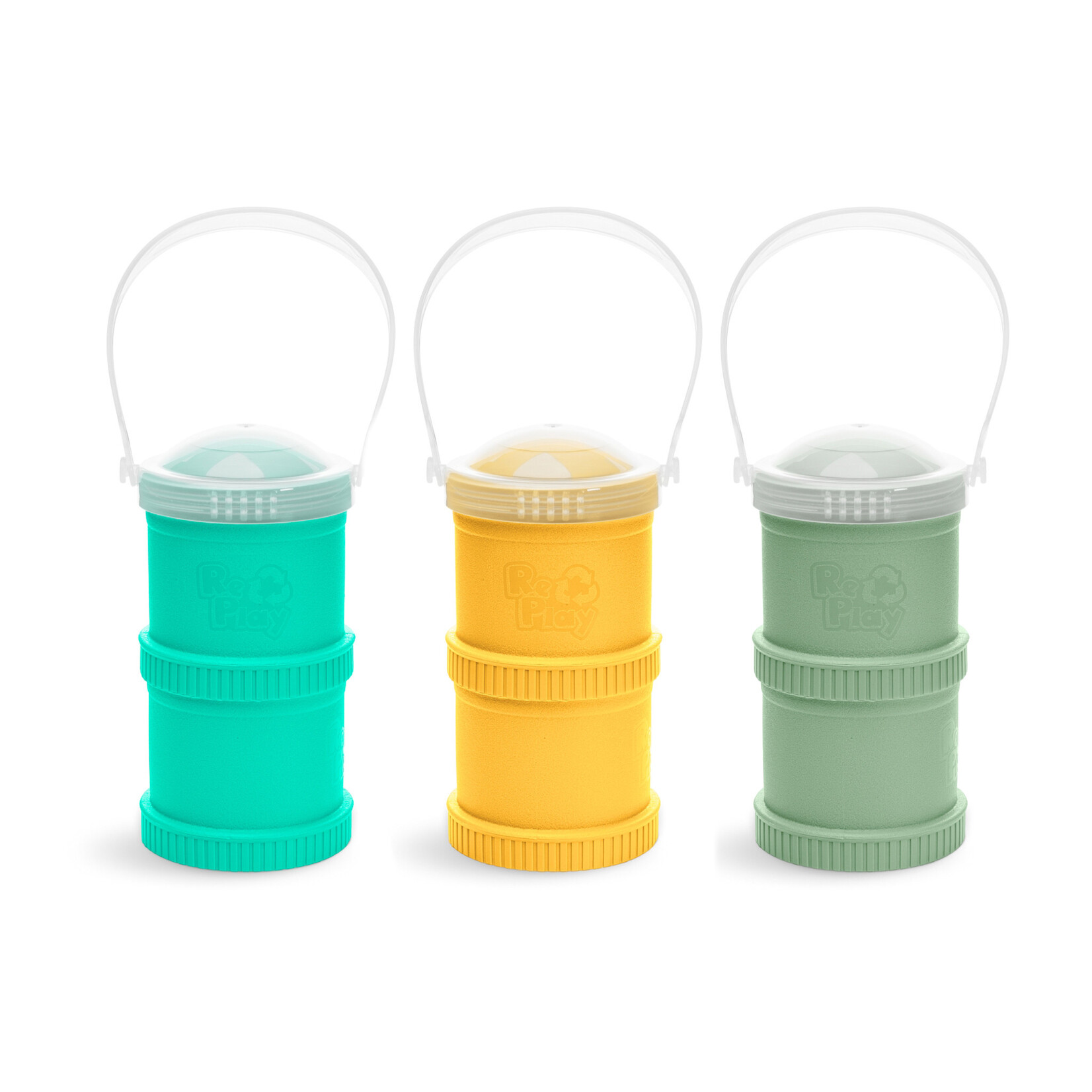 re play snack stack w/travel lid