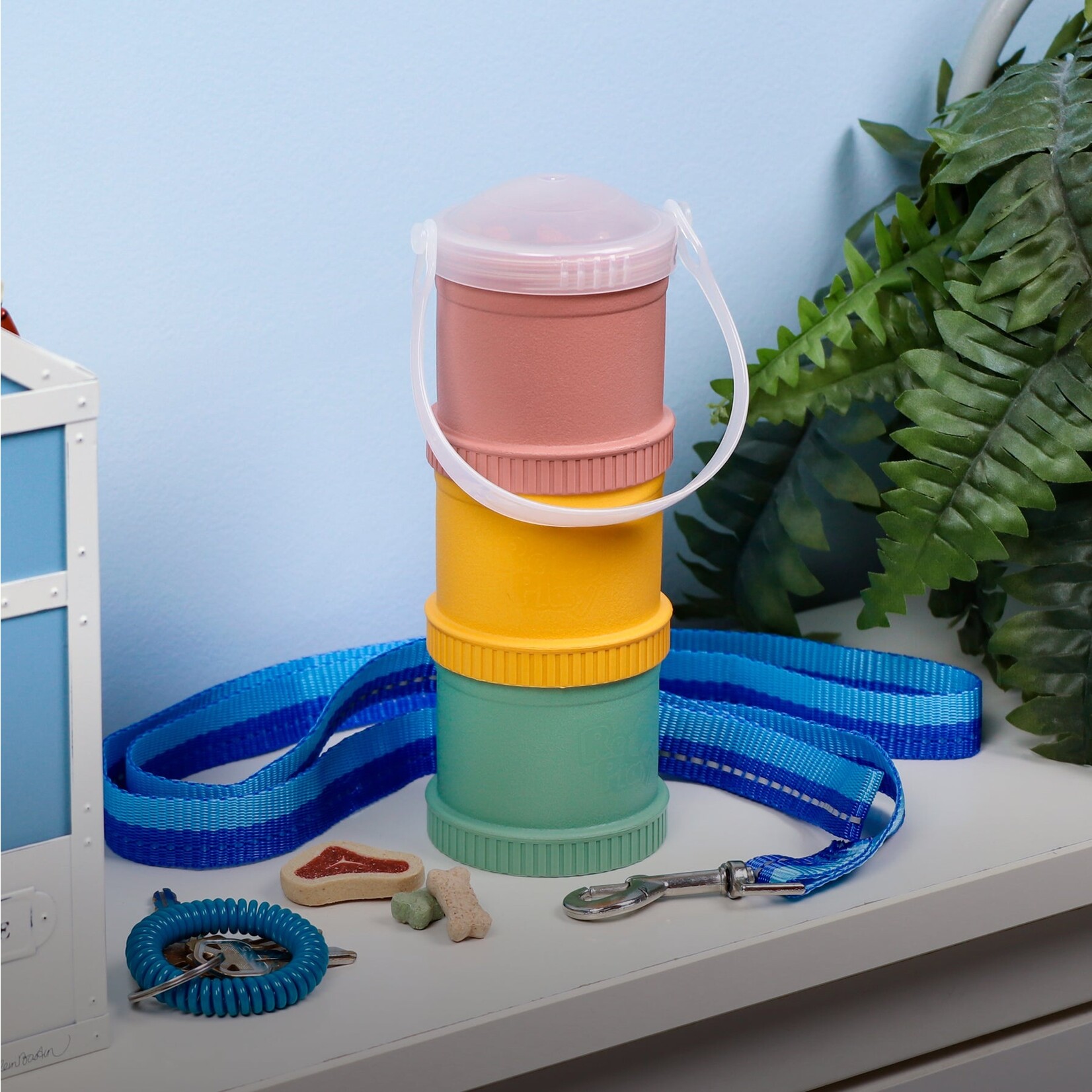 re play snack stack w/travel lid