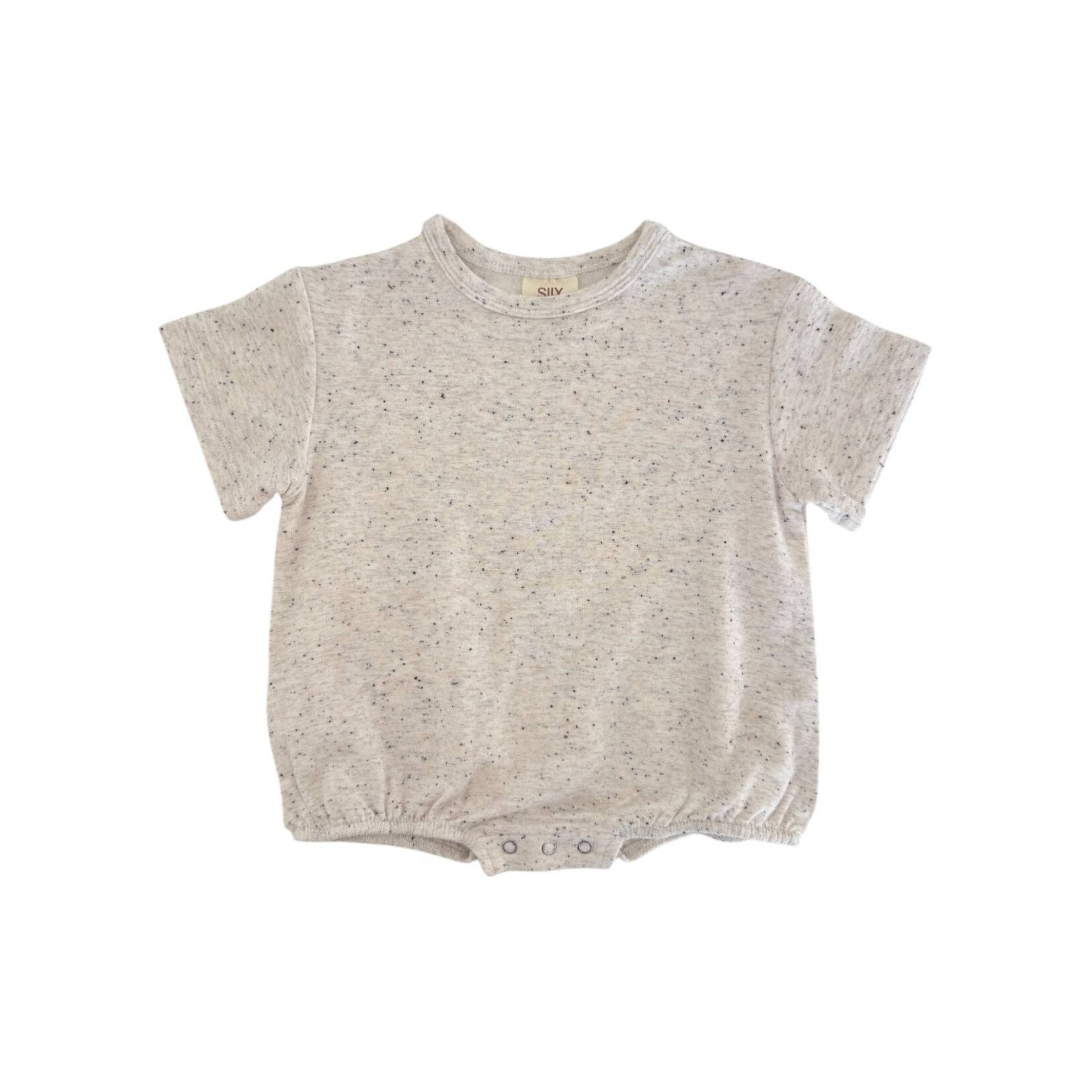 SIIX cream speckle bubble romper - 6-12 mo