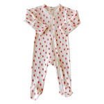 SIIX strawberry footie - 3-6 mo