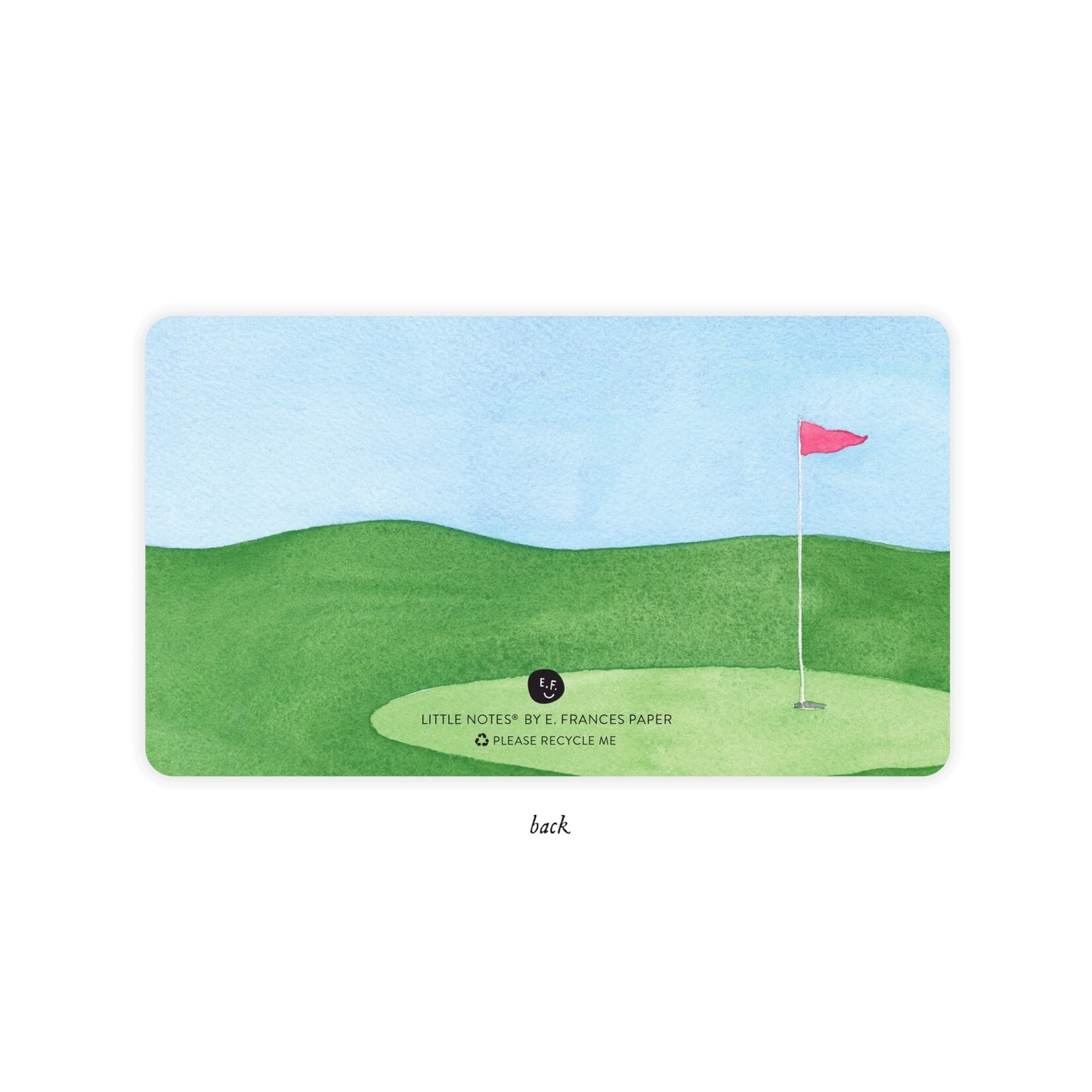 e. frances golf tee little notes
