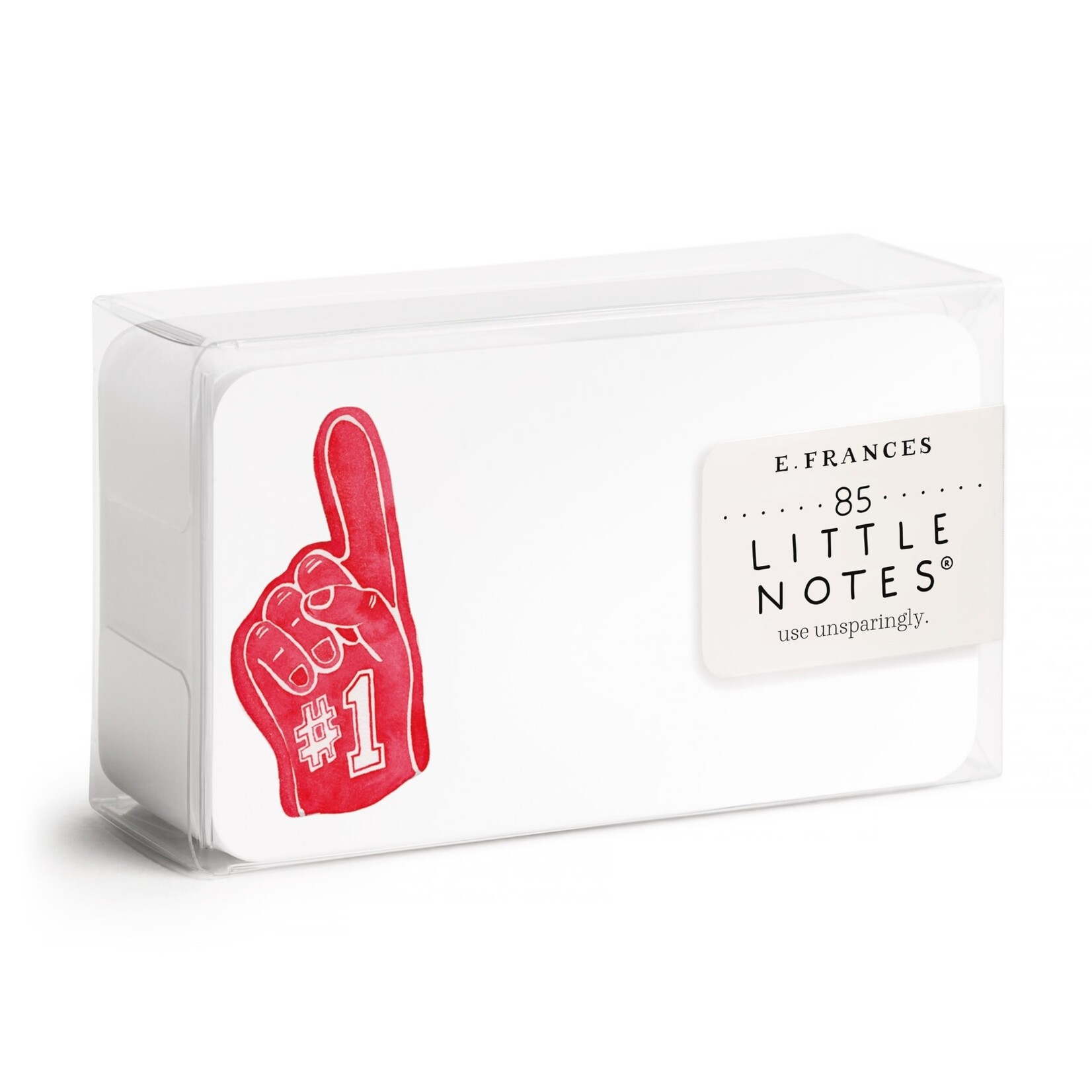 e. frances #1 foam finger little notes