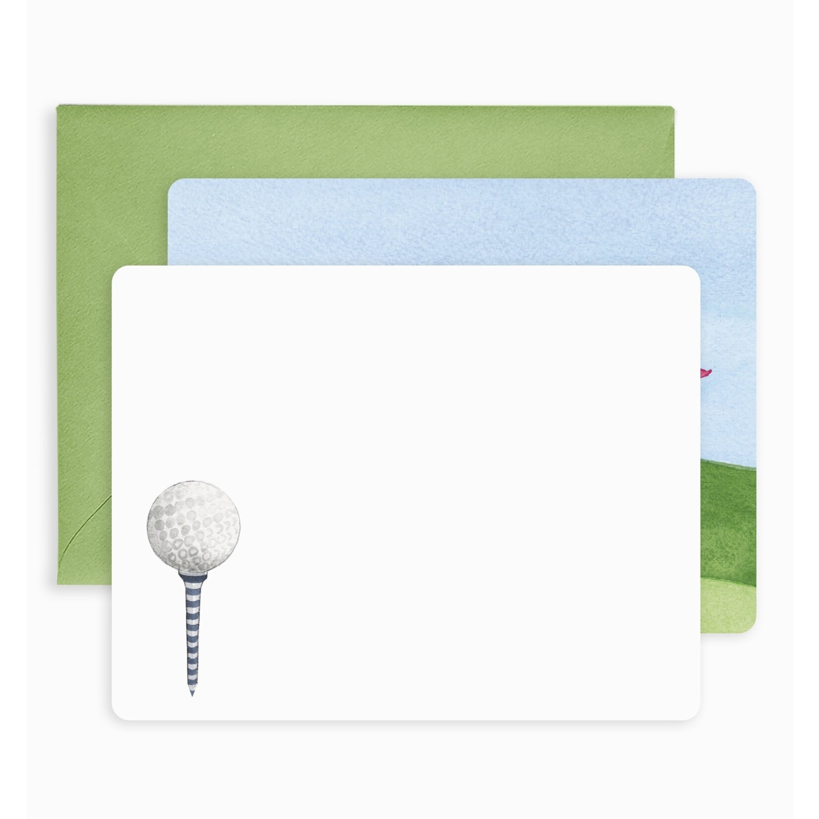 e. frances golf tee notecards