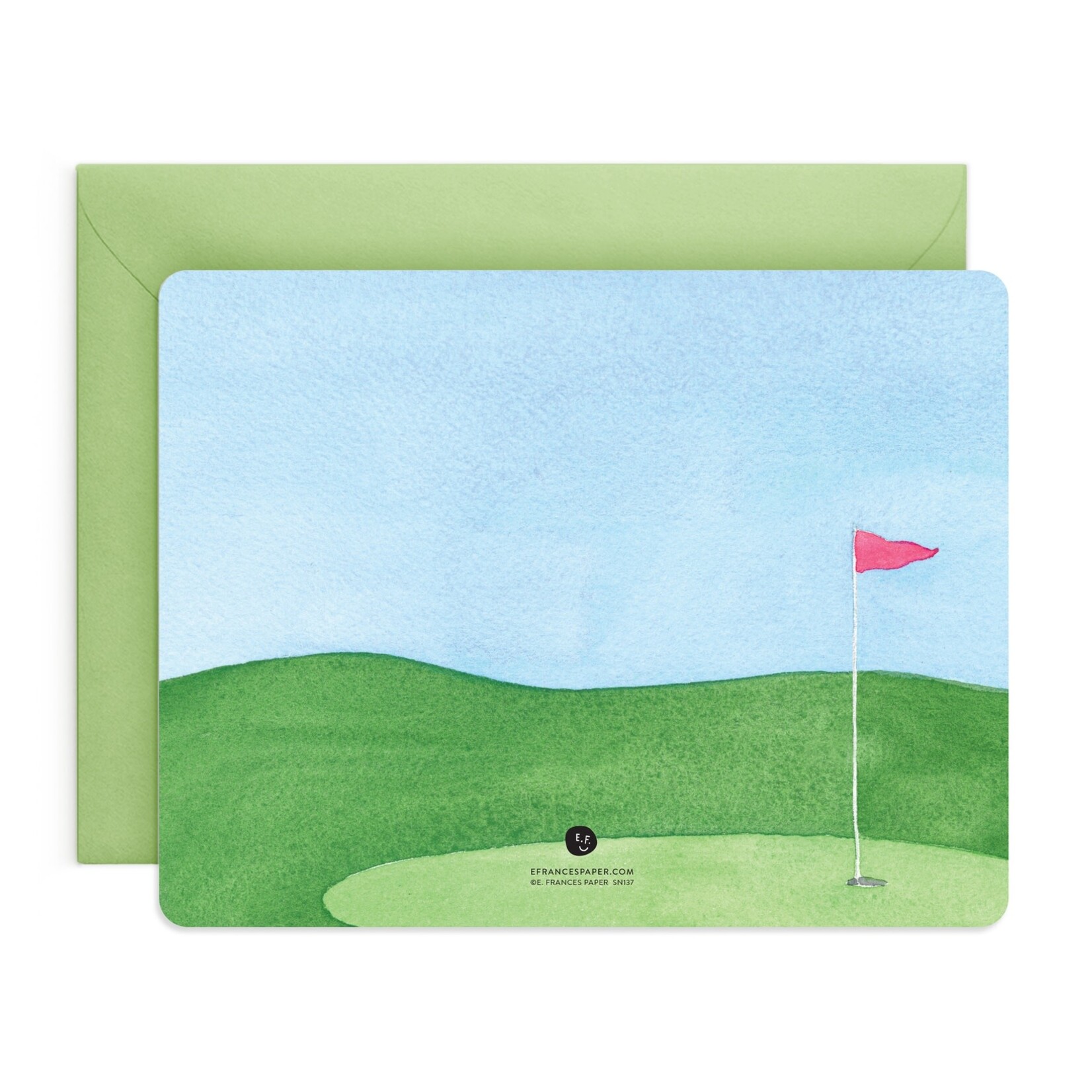 e. frances golf tee notecards