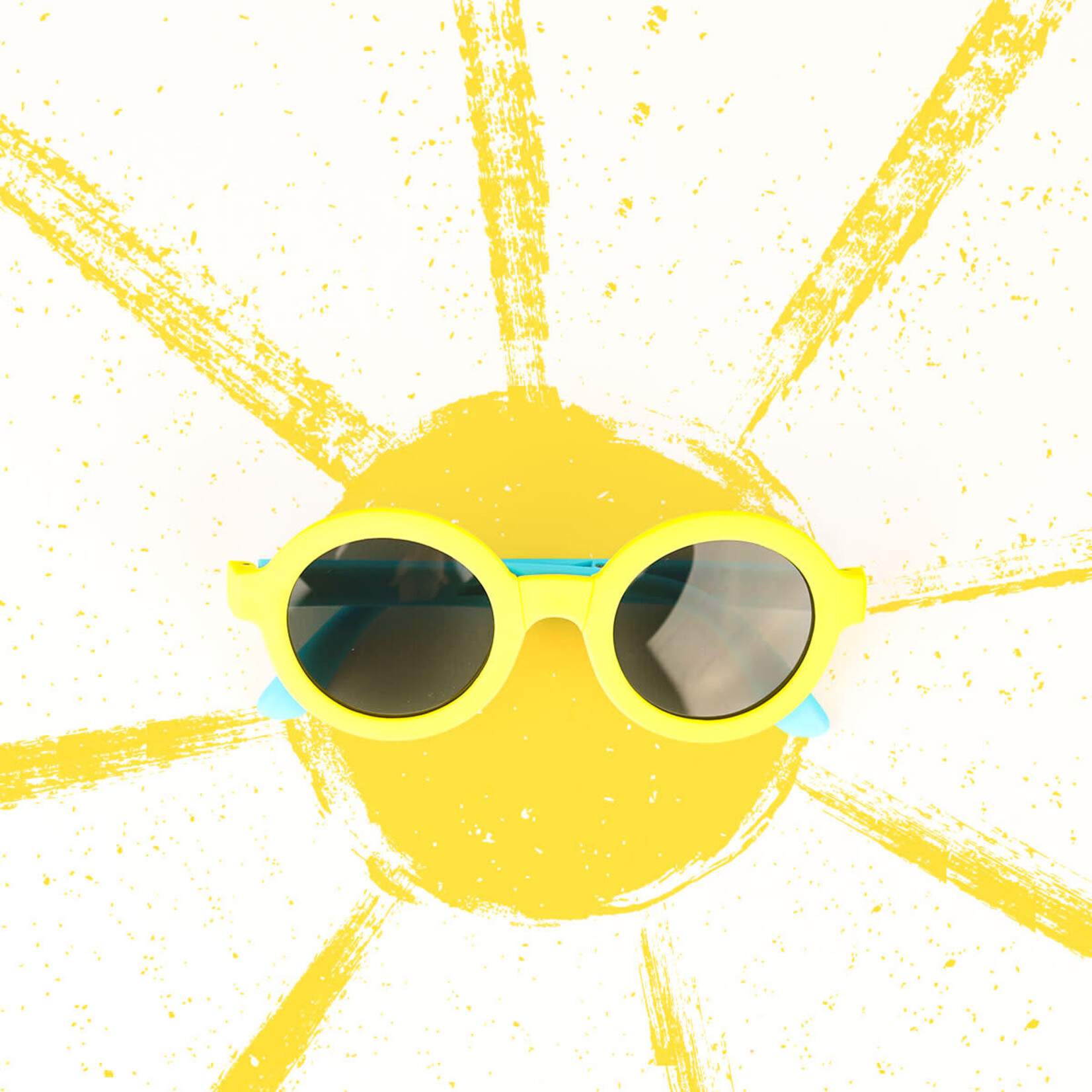 little sunnies yellow foldable round sunnies