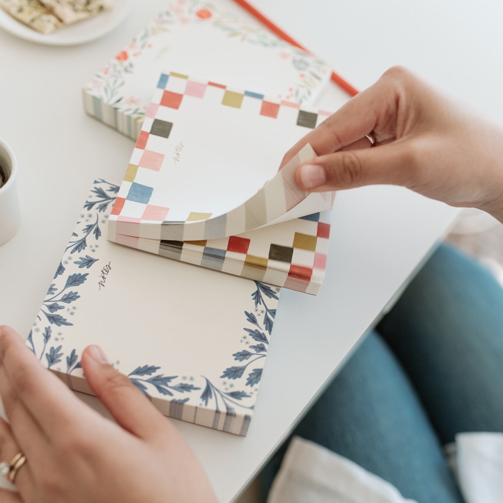 ramona & ruth color block notepad