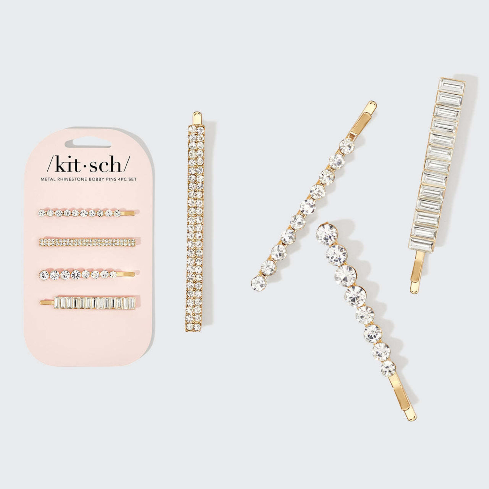 kitsch rhinestone bobby pins