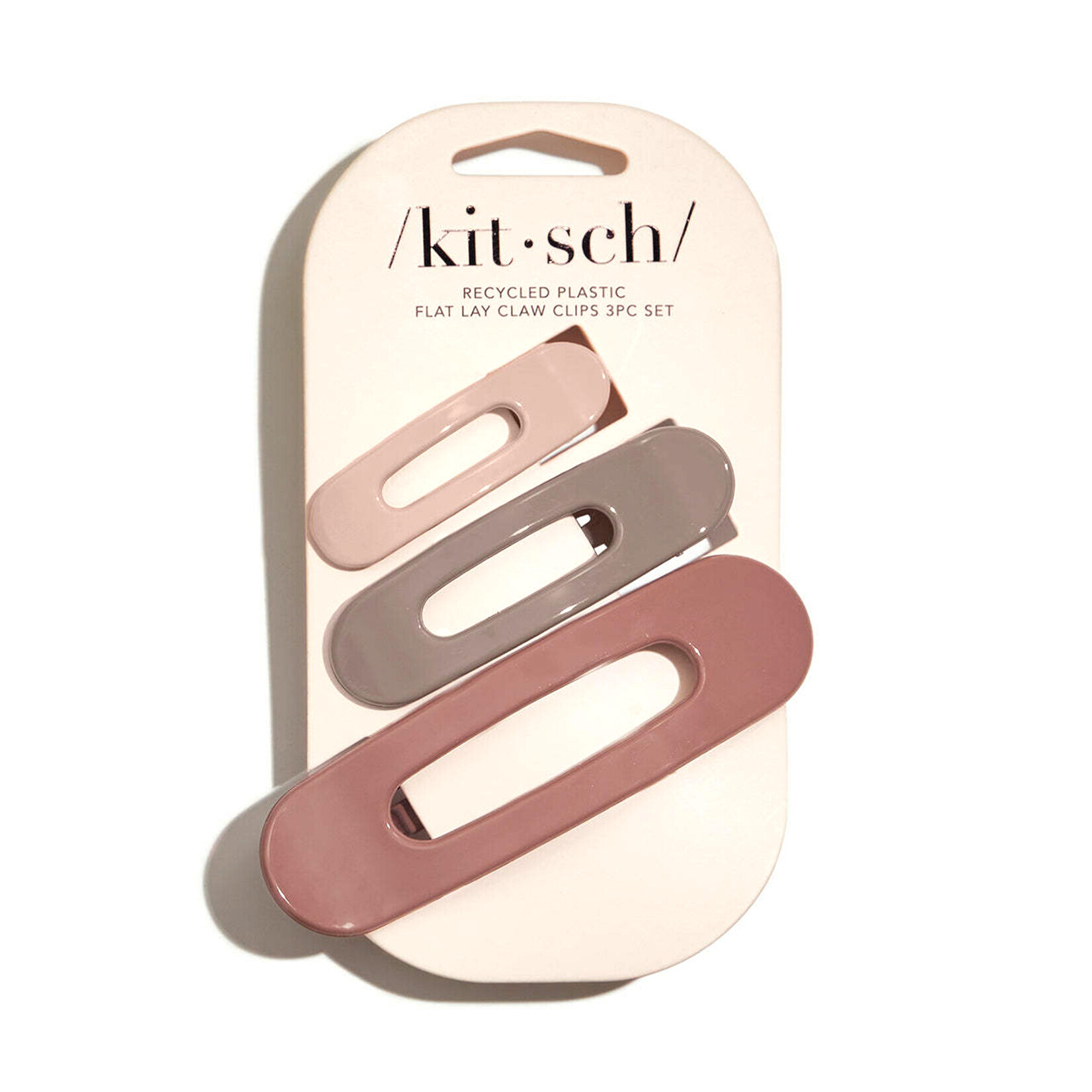 kitsch flat lay claw clips 3pc set