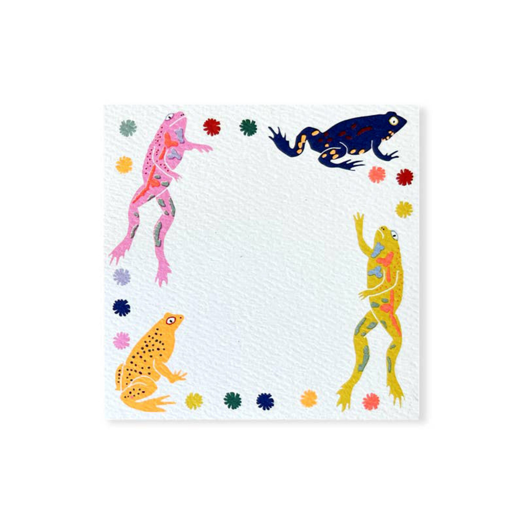 heartland cards frog square notes