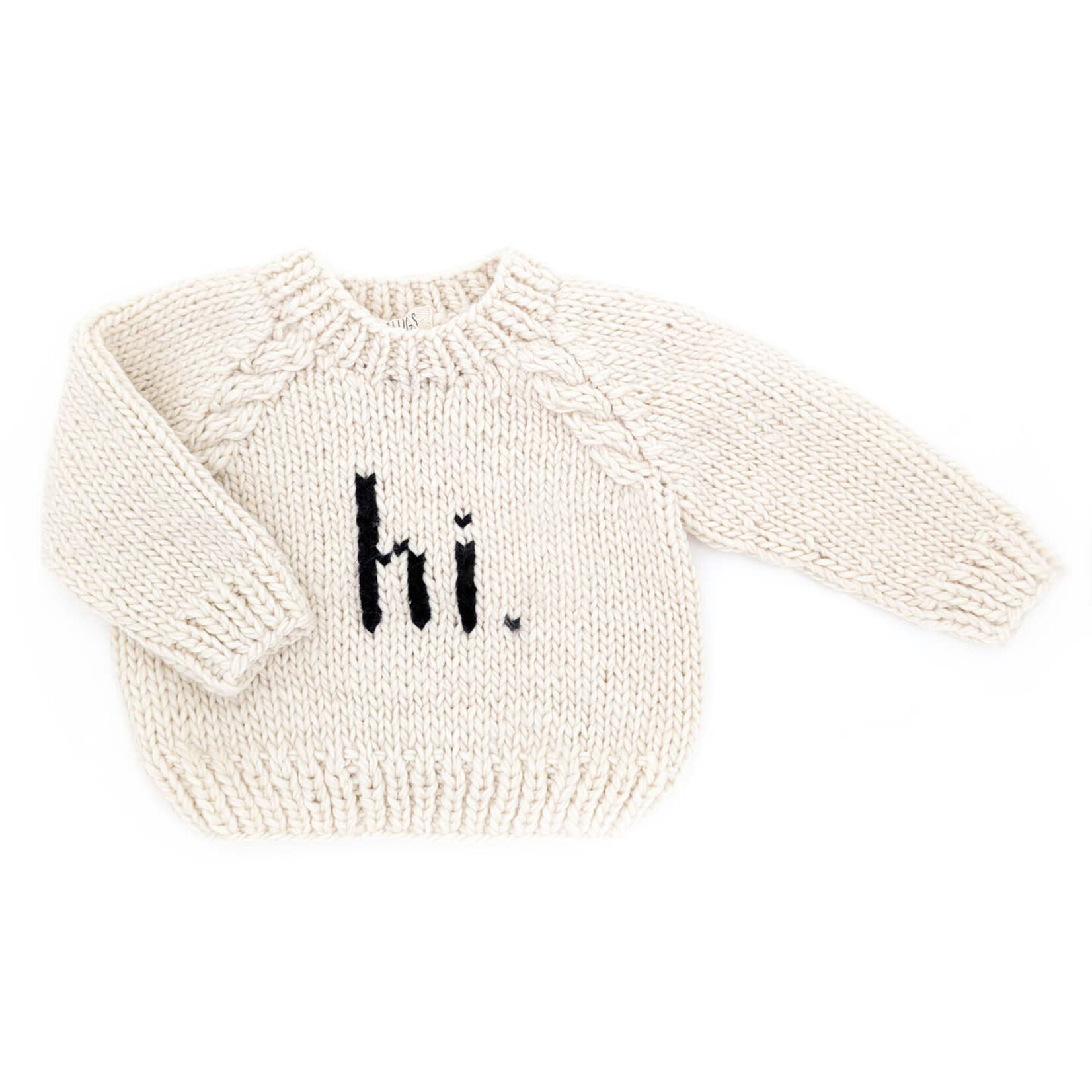 huggalugs cream hi. sweater