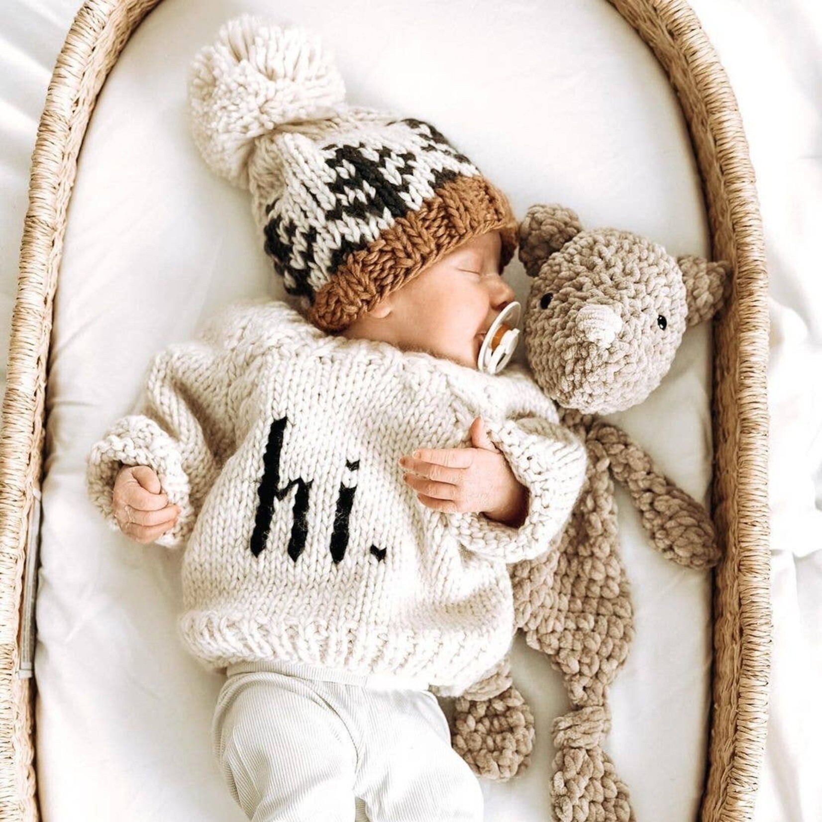 huggalugs cream hi. sweater