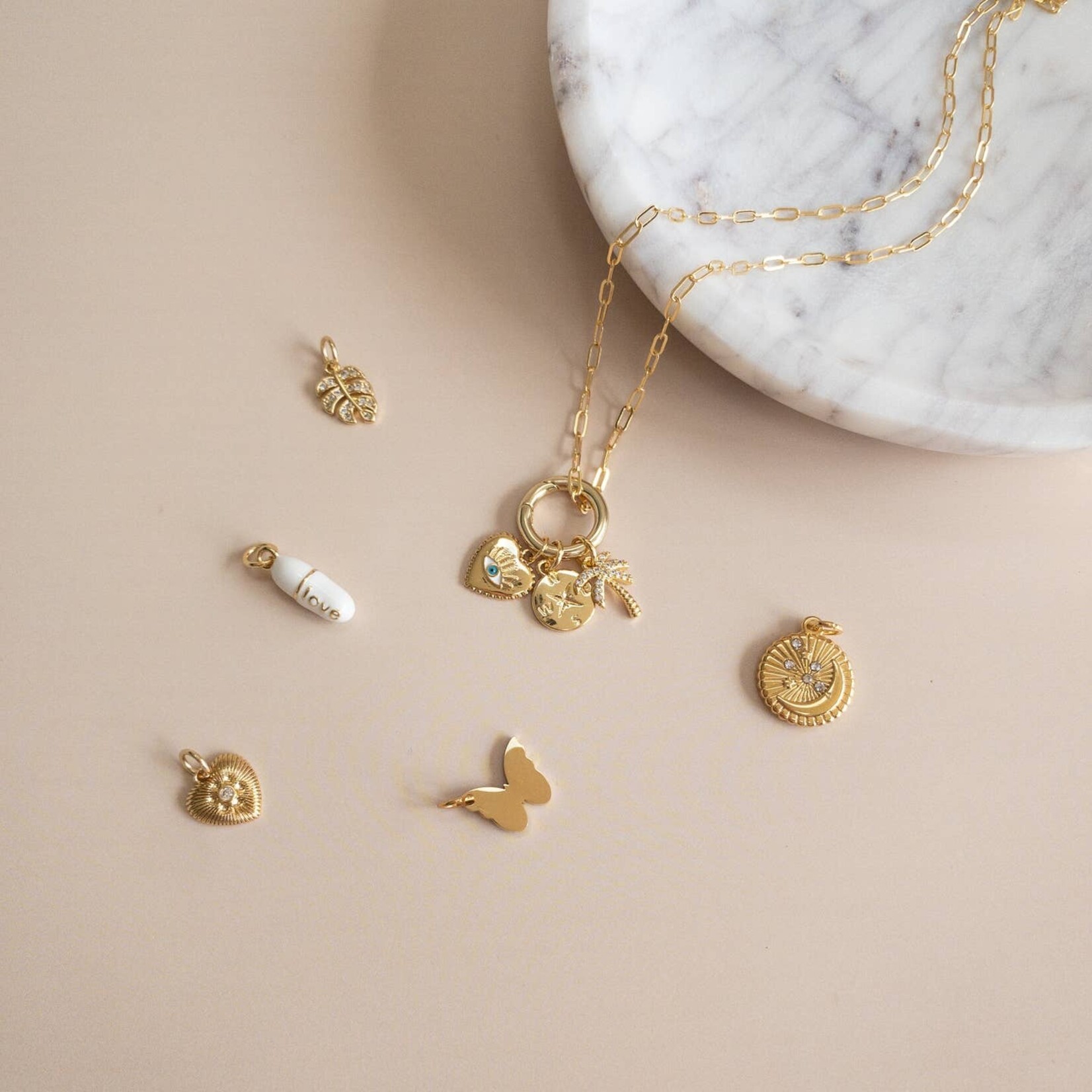 Lotus Jewelry Studio gold charm chain