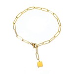 Lotus Jewelry Studio gold link bracelet