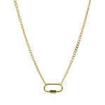 Lotus Jewelry Studio carabiner charm chain