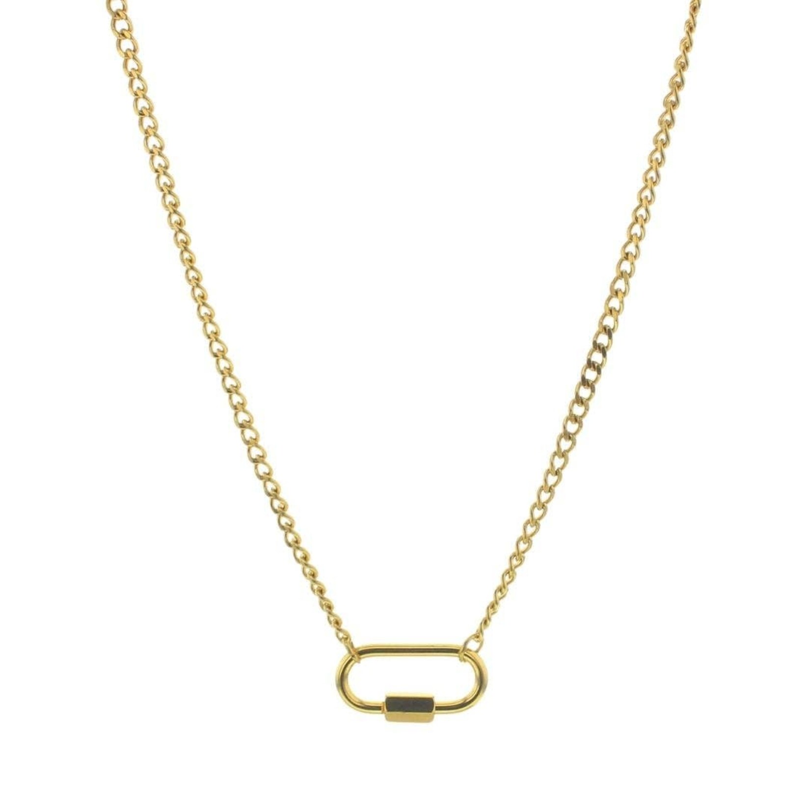 Lotus Jewelry Studio carabiner charm chain