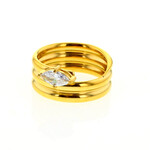 Lotus Jewelry Studio waterproof gold stack ring