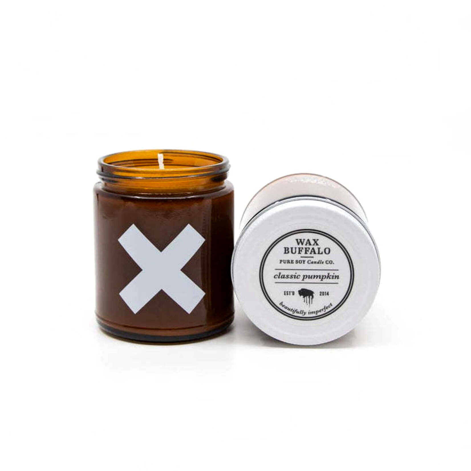 wax buffalo pumpkin candle