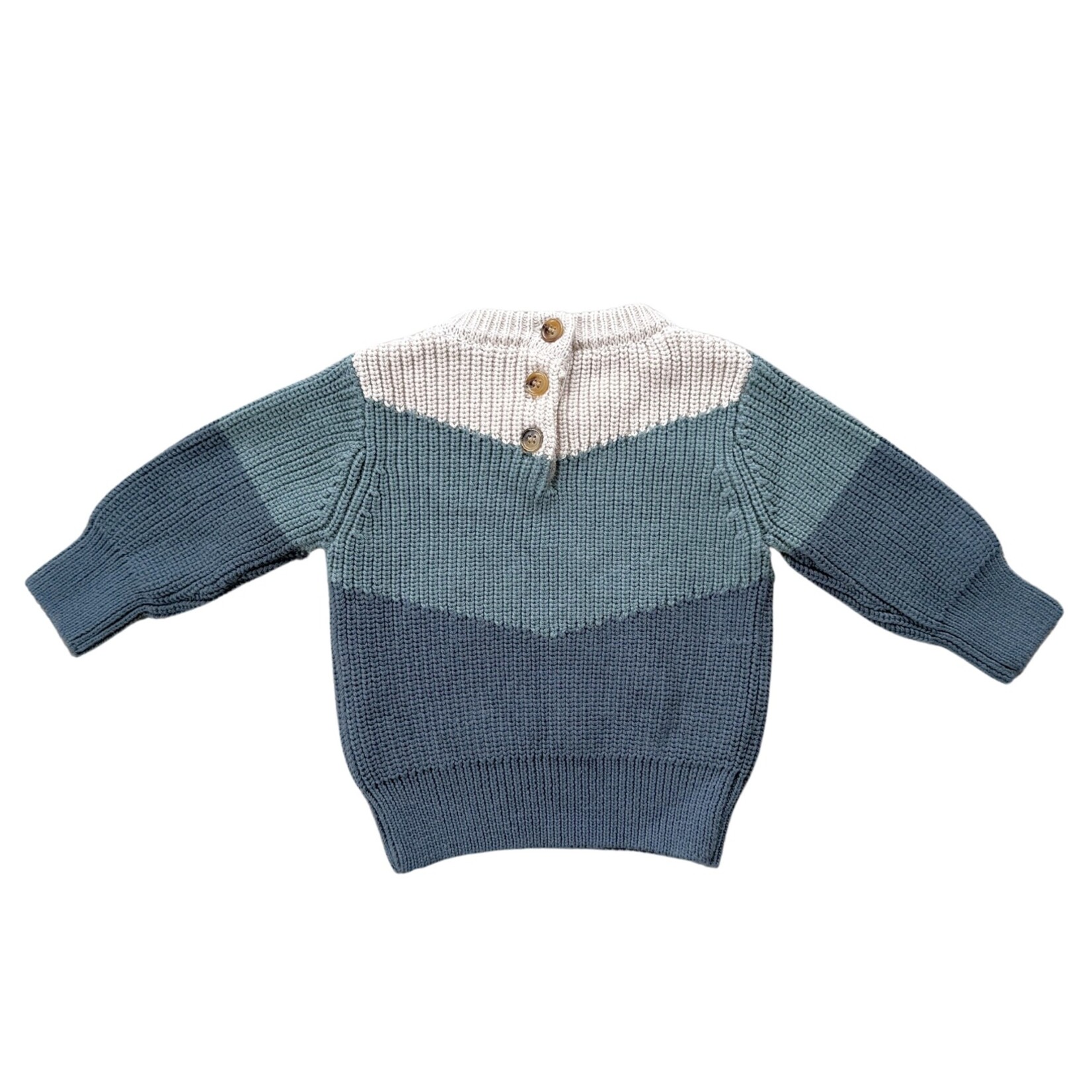 baby sprouts colorblock knit sweater