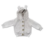 baby sprouts knit hooded cardigan