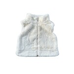 baby sprouts cream fur vest