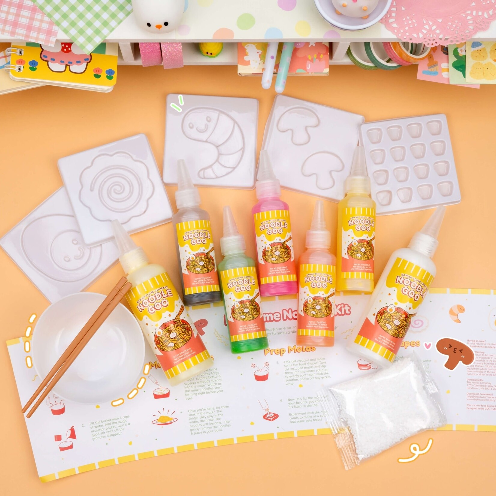 instant slime noodles science kit