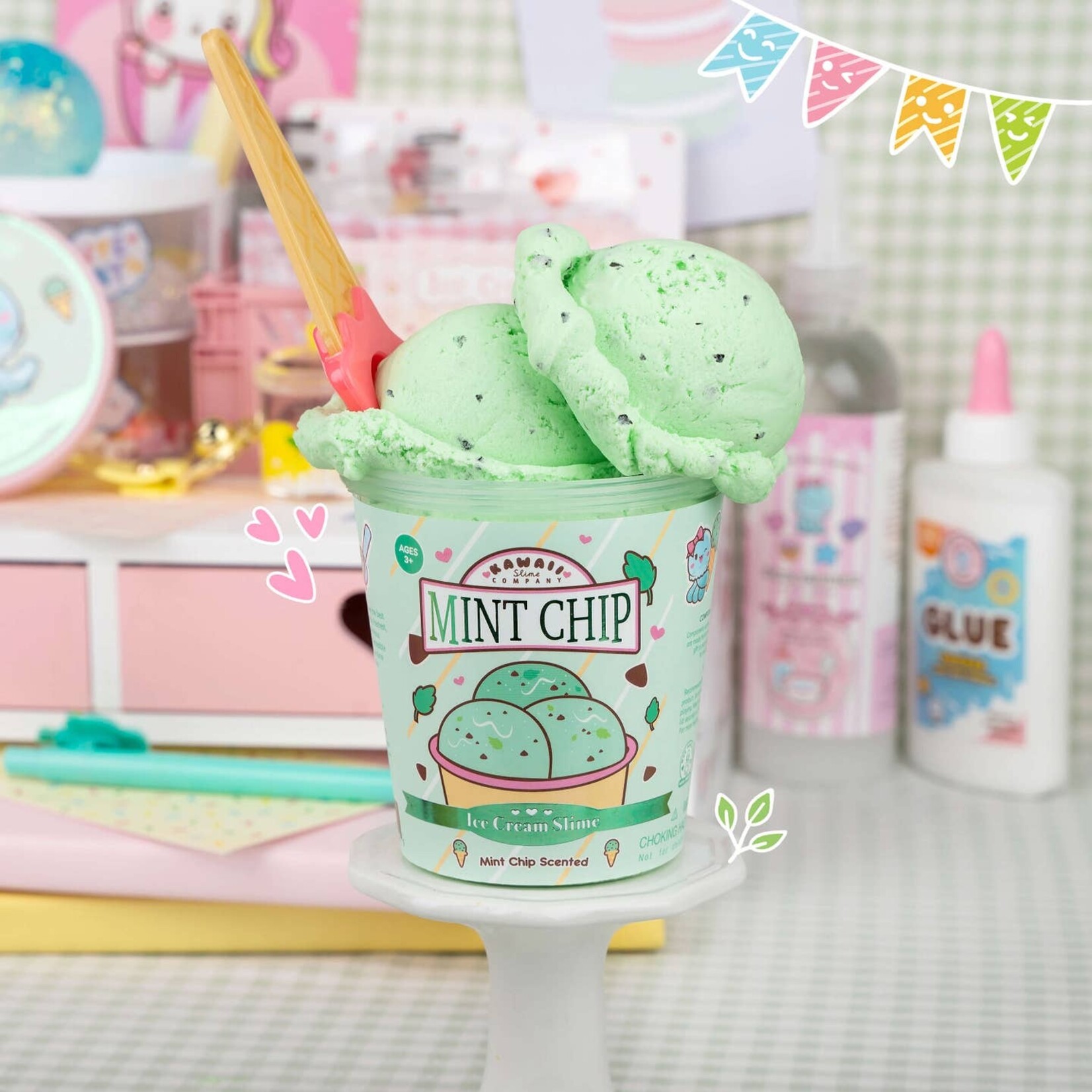 kawaii slime company mint chip ice cream slim