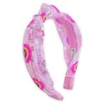 frog sac rainbow knot headband