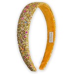 frog sac gold glitter headband