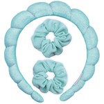 frog sac mint spa headband & scrunchie wristabands