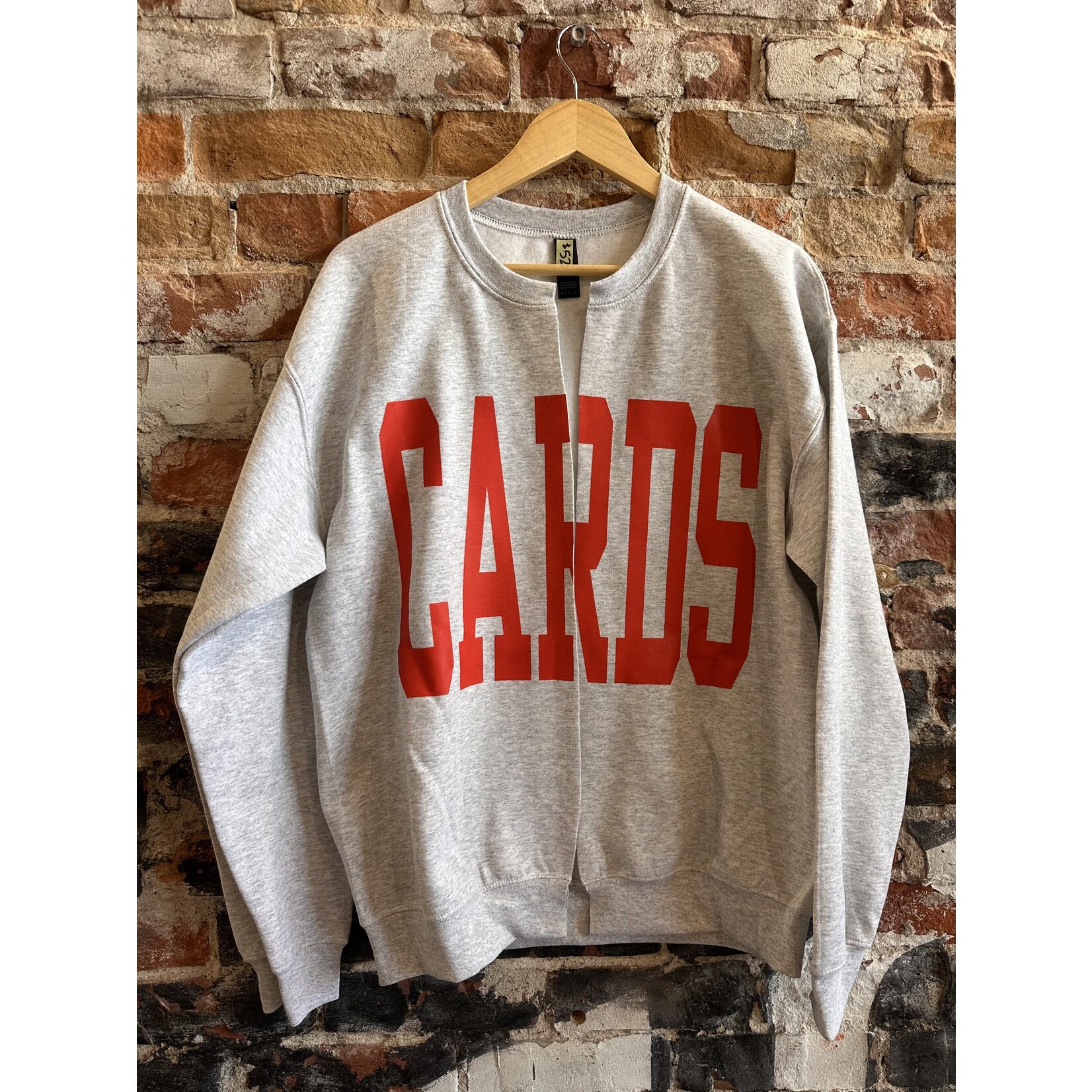 CARDS sweatshirt cardigan