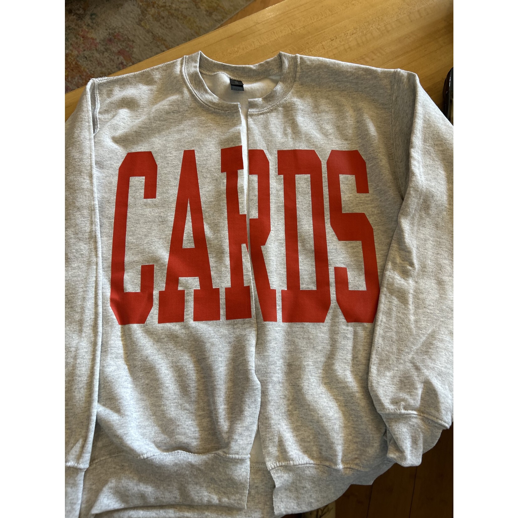 CARDS sweatshirt cardigan