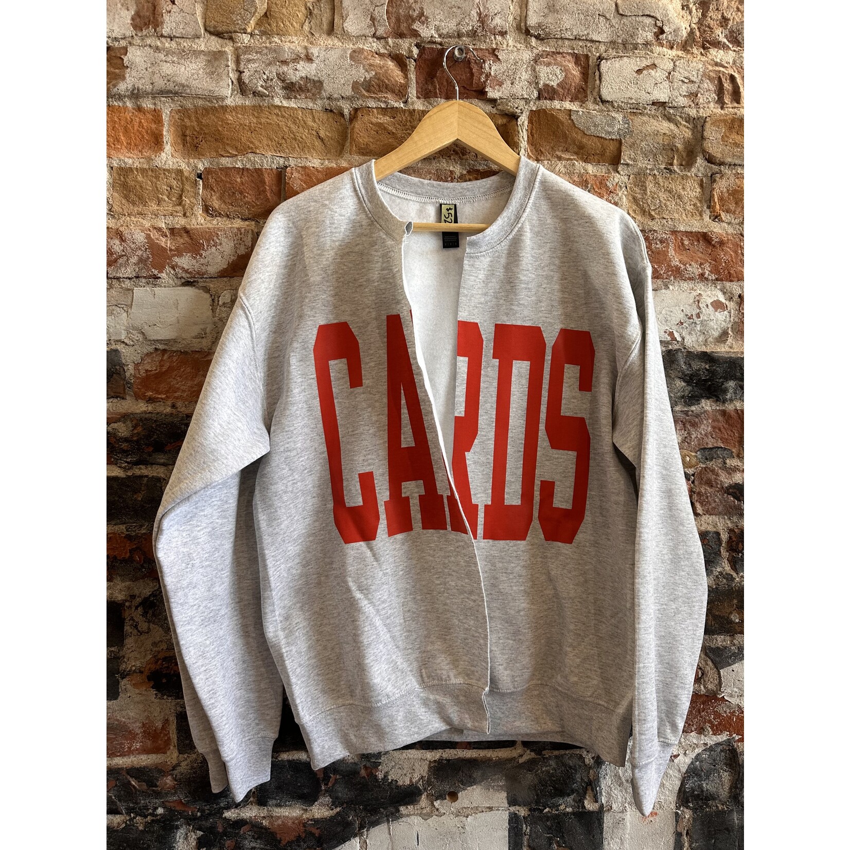 CARDS sweatshirt cardigan