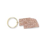 lucky feather nebraska keychain