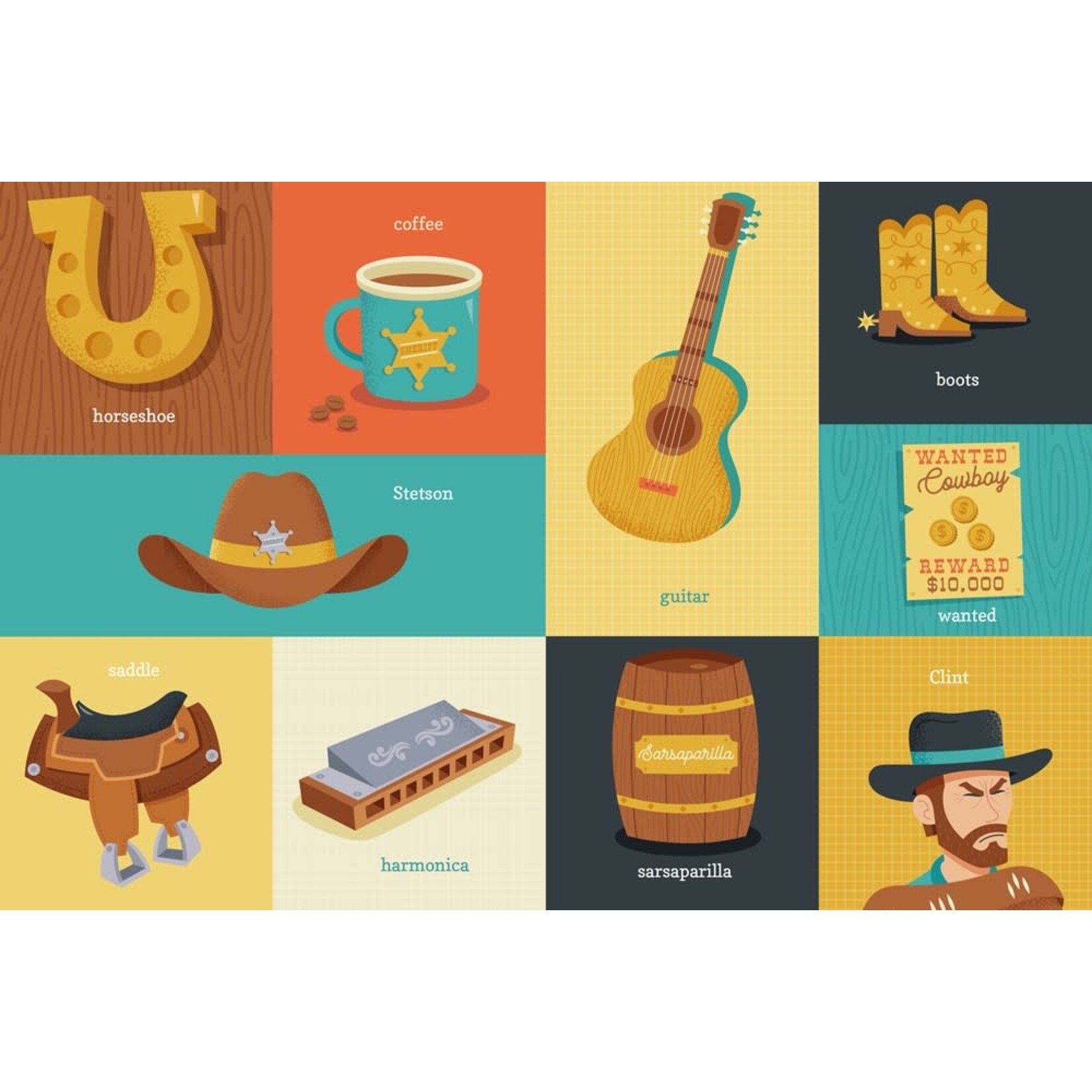 100 first words for little cowpokes
