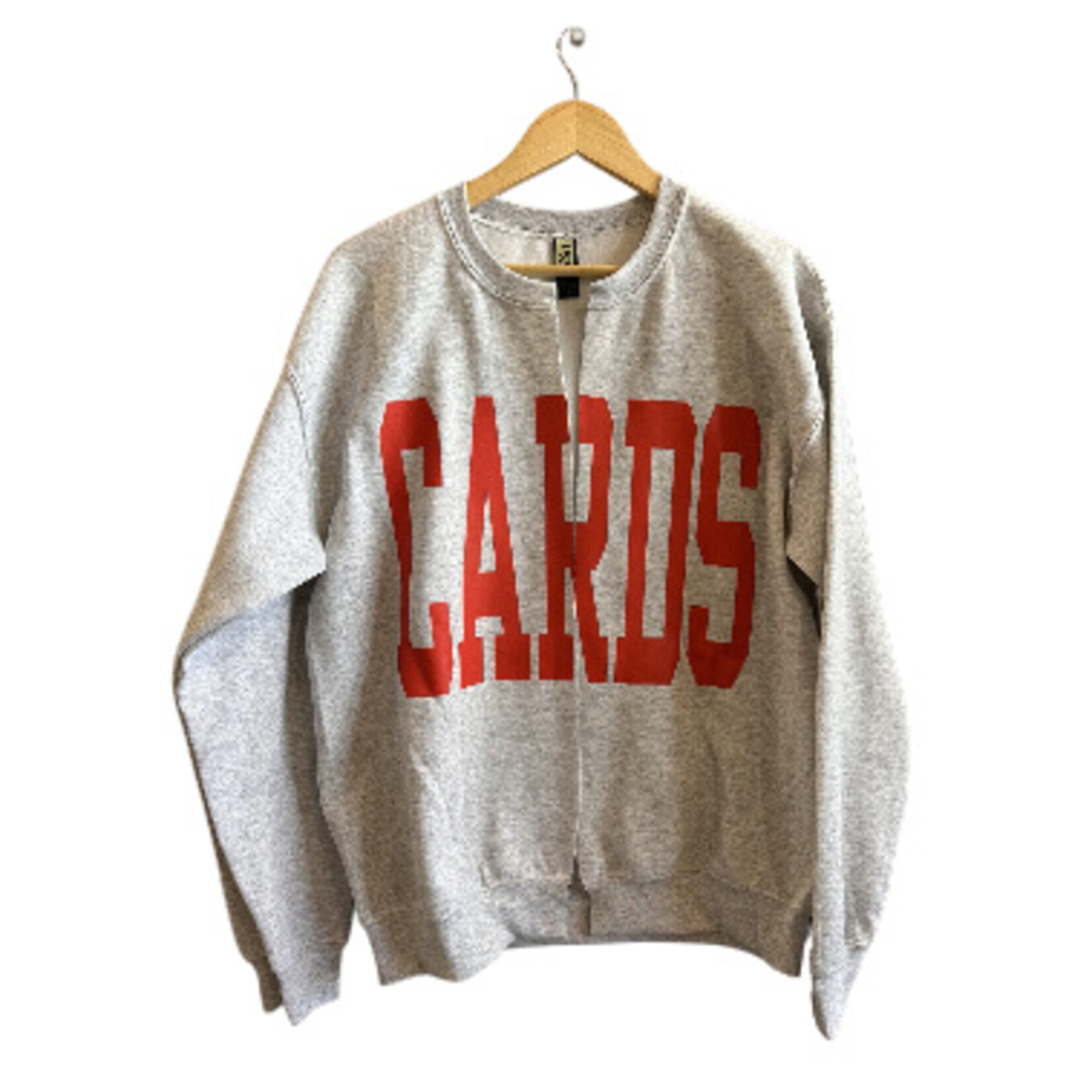 CARDS sweatshirt cardigan