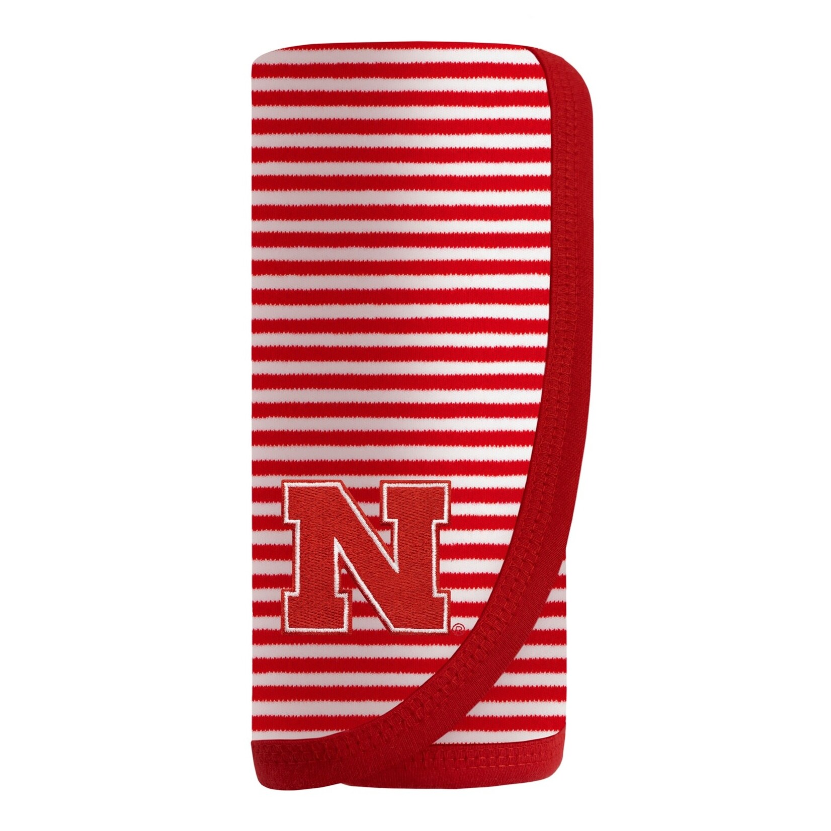 creative knitwear red stripe NEBRASKA blanket
