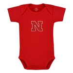 creative knitwear red NEBRASKA bodysuit