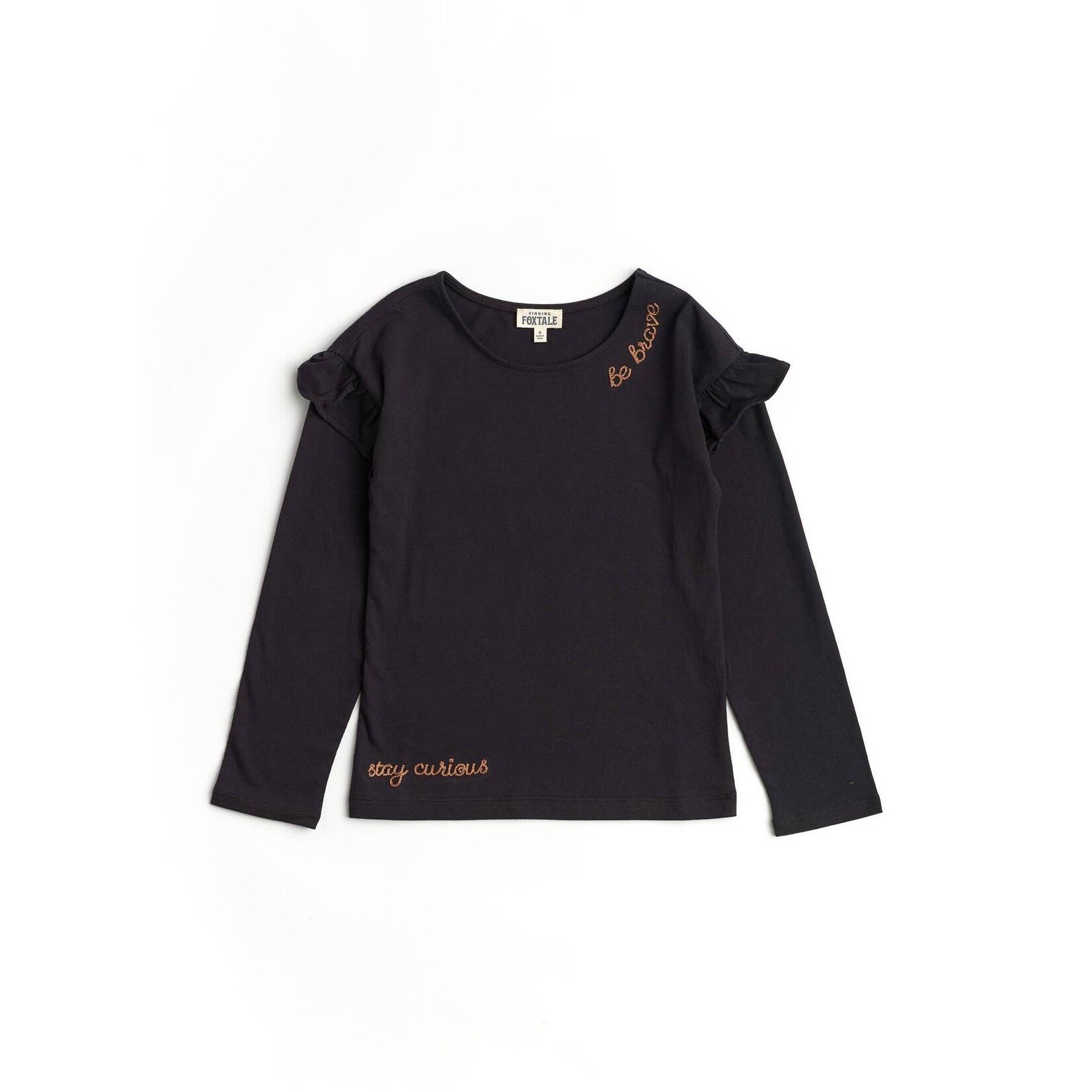 finding foxtale be brave motto tee