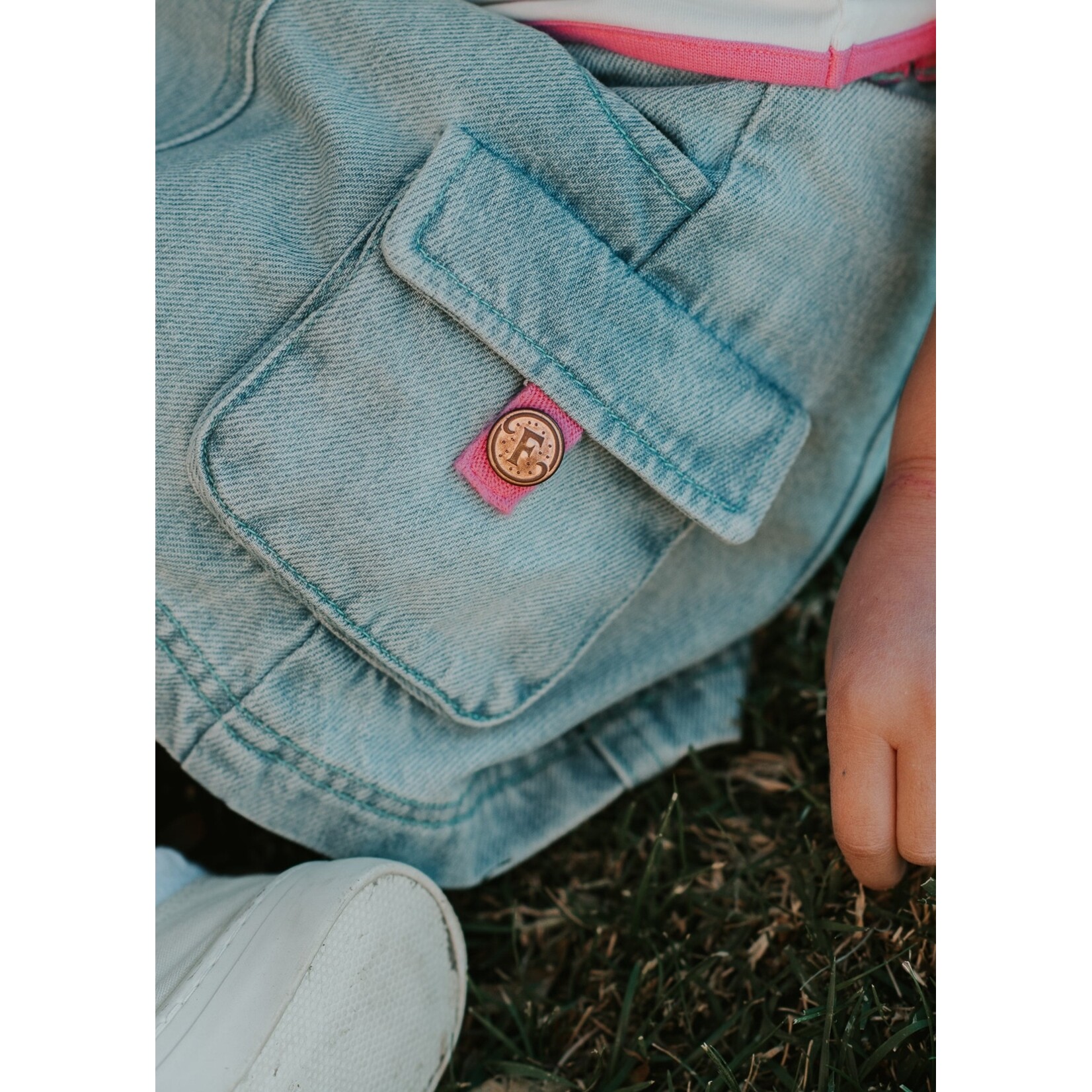 finding foxtale soda pop denim skirt