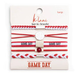 k'lani red GAME DAY hair tie bracelet