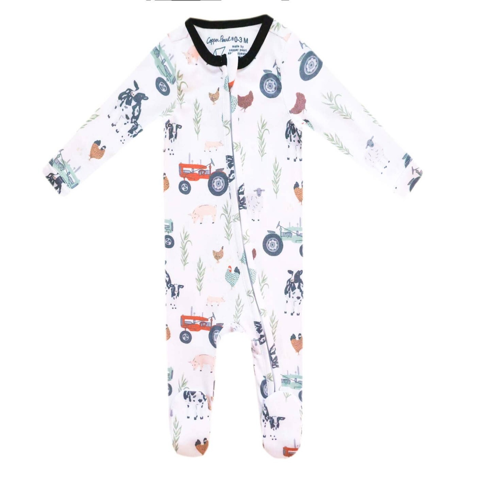 copper pearl jo footie pajama