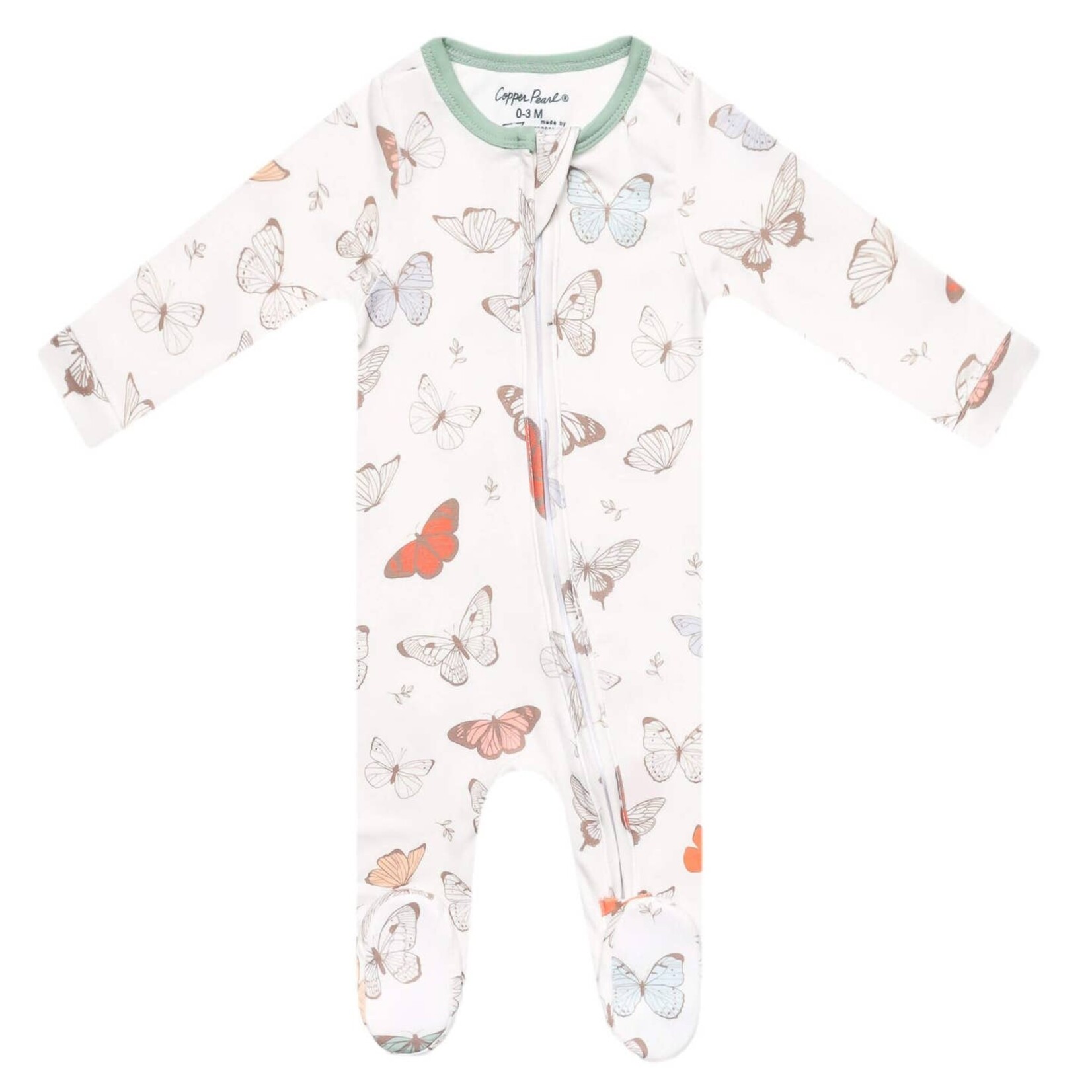 copper pearl luna footie pajama