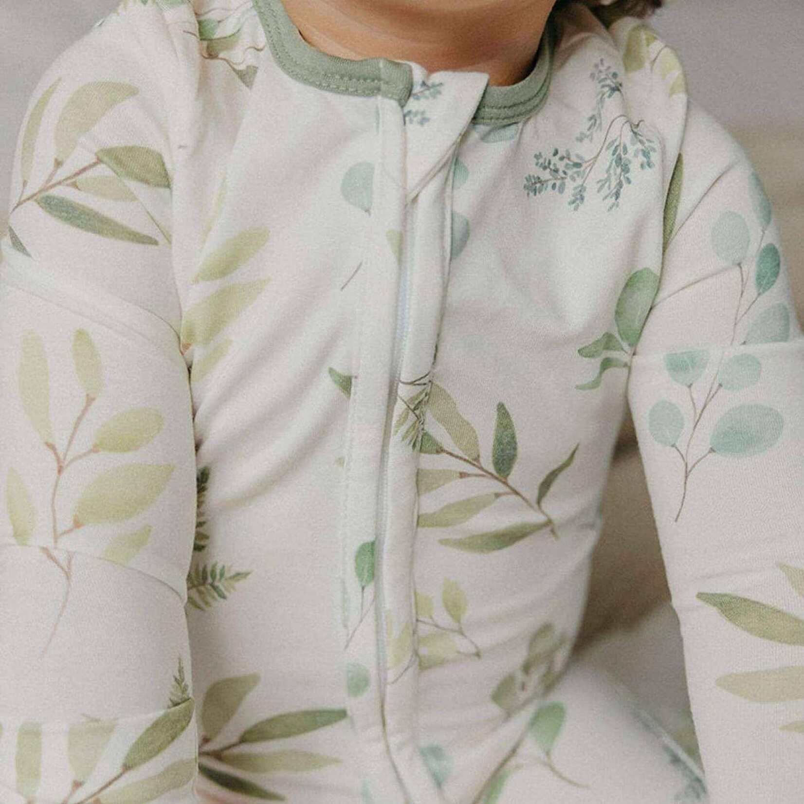 copper pearl haven zip-up footie