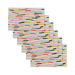 geometry colorful currents NOT paper towel set