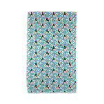 geometry winter holly GEOMETRY tea towel
