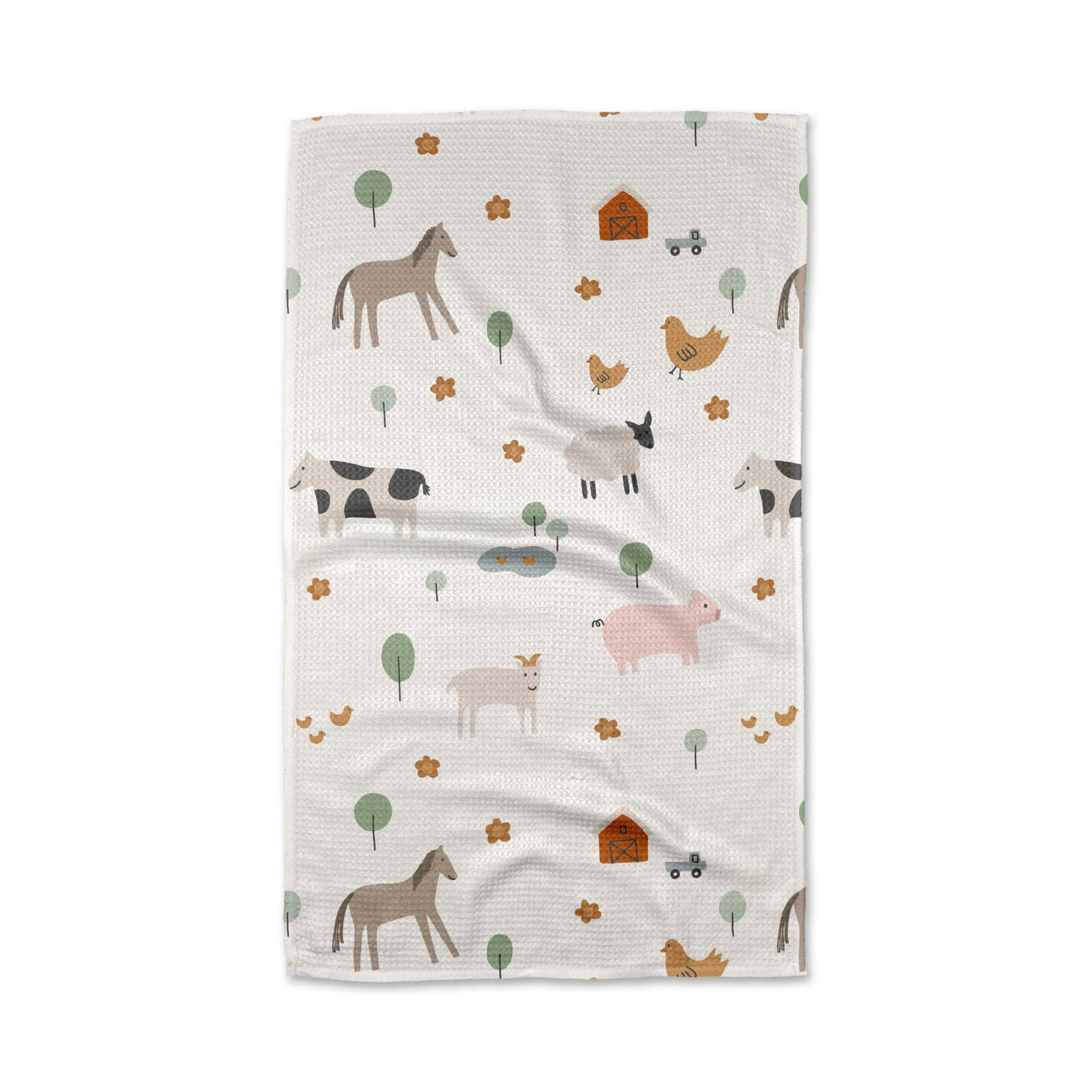geometry farm animals GEOMETRY tea towel